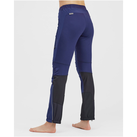 Wyprzedaż - Spodnie biegowe damskie Silvini Women Bottoms Soracte WP1145 wiatroszczelne z oddychającego materiału granatowe (3218-WP1145/3208)
