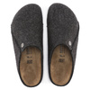 Kapcie męskie/damskie Birkenstock Zermatt Cozy Home Anthracite z wełnianego filcu regular szerokie (1014938)