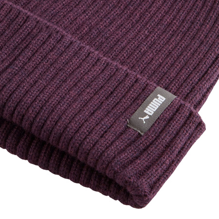 Czapka zimowa damska/męska Puma Classic Cuff Beanie fioletowa (024826-07)