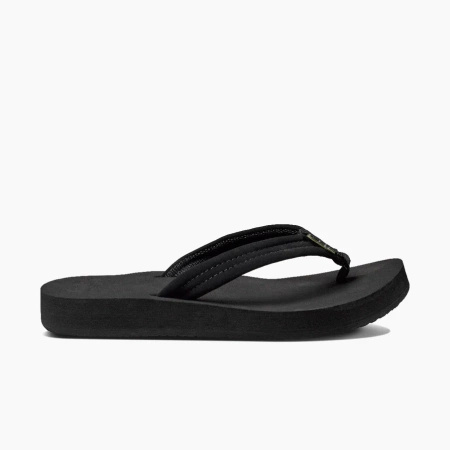 SANDAŁY DAMSKIE REEF CUSHION BREEZE CZARNO/CZARNE (RF001454-BK2)