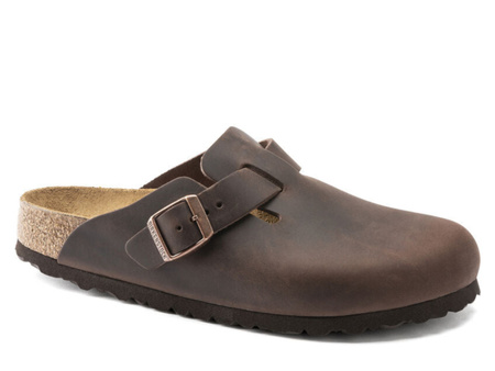 Klapki damskie/męskie Birkenstock BOSTON LEOI NARROW unisex brązowe (0860133)