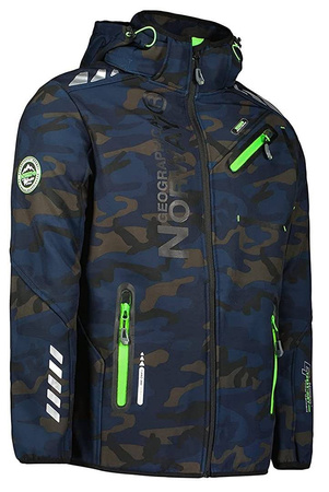 Kurtka męska granatowa Softshell Geographical Norway Royaute (WU1057H-GN-NAVY-GREEN)