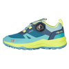 Buty Trollkids Trollfjord Hiker Low XT Waterproof niebieski portowy/wiosenny liść/mgła akwamarynowa