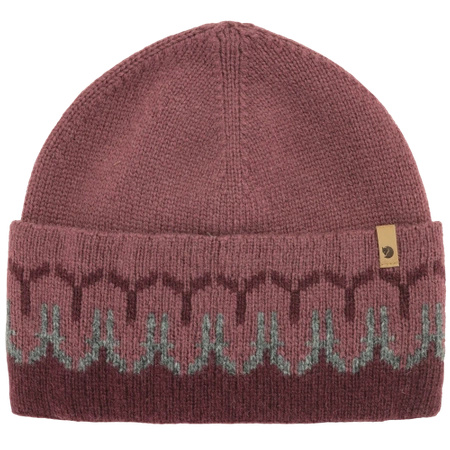 Czapka beanie Fjällräven Övik Path Knit Beanie Dark Garnet-Mesa Purple (F87167-356-410)