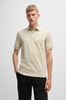 Koszulka Polo męska BOSS Passertip Light Beige slim fit beżowa (50507699-271)