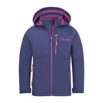 Kurtka softshell dziecięca dla dziewczynki Trollkids Girls Balestrand Jacket violet blue/mallow pink (617-111)