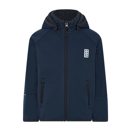 Wyprzedaż - Kurtka przeciwdeszczowa dziecięca Lego Wear LWSKY 764 Softshell Jacket granatowa (11010179-590B)