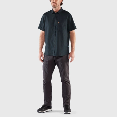 Koszula z krótkim rękawem męska Fjällräven Övik Travel Shirt SS M Dark Navy (F87039-555)