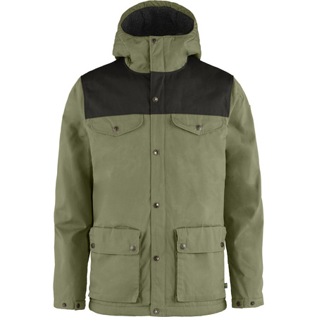 Kurtka zimowa męska Fjällräven Greenland Winter Jacket M Green-Dark Grey turystyczna zielona (F87122-620-030)