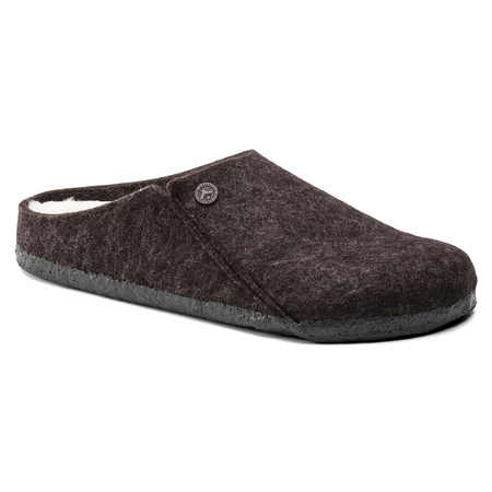 Klapki Birkenstock Zermatt Shearling FE Mocha wąska stopa (1016571)