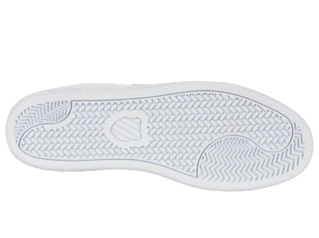 Męskie sneakersy K-Swiss COURT SHIELD II WHITE/TAUPE/JURASSIC GOLD-M (04412-988-M)