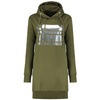 Wyprzedaż - Długa bluza damska z kapturem Geographical Norway Fabienne Kaki DB Lady zielona (WW4562F/GNO-KAKI)