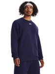 Bluza sportowa męska UNDER ARMOUR FLEECE CREW oddychająca granatowa (1379755-410)