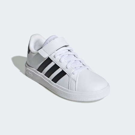 Sneakersy dziecięce adidas Grand Court EL buty klasyczne o standardowym kroju białe (GW6521)