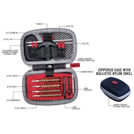 Real Avid - Zestaw do czyszczenia broni Gun Boss® - Handgun Cleaning Kit (AVGCK310-P)