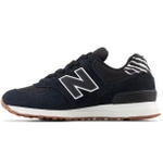 Sneakersy damskie New Balance 574 buty sportowe zamszowe czarne (WL574XB2)