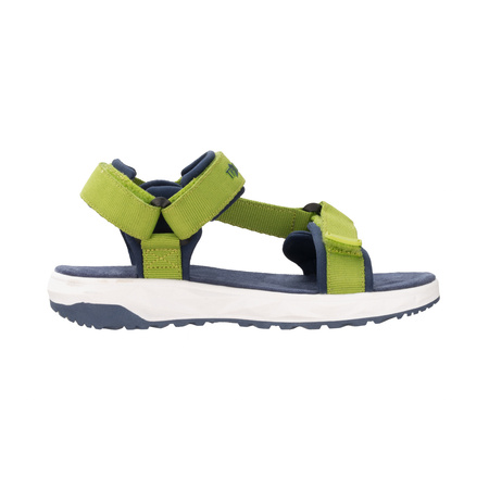 Sandały sportowe dziecięce dla chłopca/dziewczynki Trollkids Kids Lysefjord Sandal kiwi/mystic blue/green lizard (666-345)