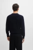 Sweter z dekoltem w serek BOSS Pacello-L BLU (50506042-404)