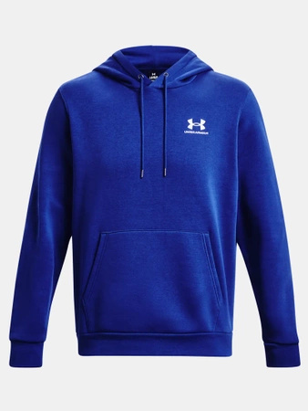 Bluza kangurka męska UNDER ARMOUR Essential Fleece sportowa niebieska (1373880-400)