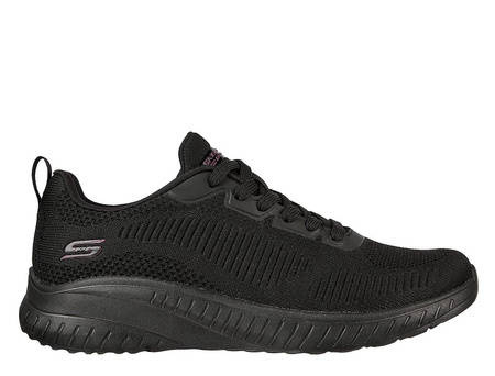 Sneakersy damskie Skechers BOBS Sport Squad Chaos Face Off buty sportowe Black czarne (117209-BBK)
