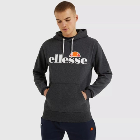 Wyprzedaż - Bluza z kapturem męska Ellesse SL Gottero OH Hoody Dark Grey Marl ciemnoszara (SHC07407-106)
