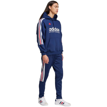 Bluza z kapturem męska adidas House Of Tiro Nations Pack Hoodie sportowa dresowa niebieska (IY4530)