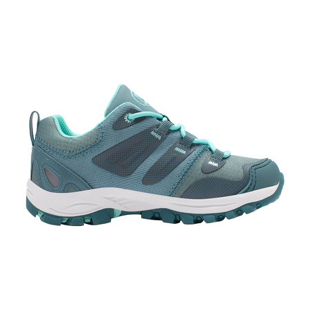 Wodoodporne buty turystyczne dziecięce dla chłopca/dziewczynki Trollkids Kids Rondane Hiker Low glacier green/teal (259-319)