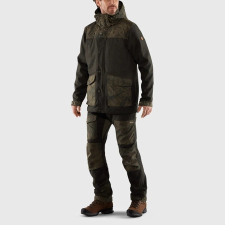 Kurtka softshellowa męska Fjällräven Värmland Wool Jacket M outdoorowa zielona (F86903-633-636)