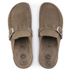 Klapki Birkenstock Buckley LEVE Gray Taupe wąska stopa (1019490)