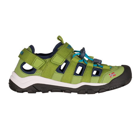 Sandały sportowe dziecięce dla chłopca/dziewczynki Trollkids Kids Kristiansand Sandal XT kiwi/mystic blue/vivid blue (665-346)