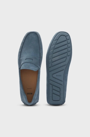 Buty BOSS otwarte niebieskie Noel Mocc sdpeb (50541750-460)
