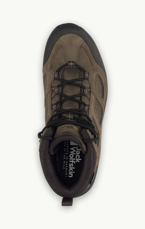 Wyprzedaż - Buty trekkingowe męskie Jack Wolfskin Vojo 3 Texapore MID M khaki-phantom brązowe (4042462_4287)