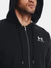 Bluza rozpinana męska Under Armour Essential Fleece Full-Zip sportowa czarna (1373881-001)