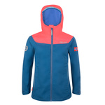 Kurtka przeciwdeszczowa dziecięca dla dziewczynki Trollkids Girls Bergen Jacket midnight blue/coral (611-138)