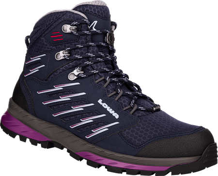 Buty trekkingowe damskie Lowa Trek Evo GTX MID Ws Gore-Tex navy/beere oddychająca membrana czarne (220743 6951)