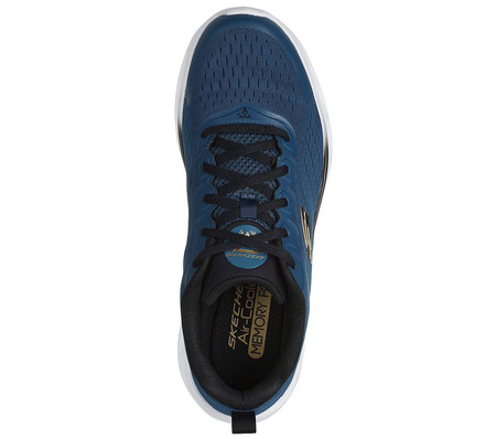 Wyprzedaż - Buty sportowe męskie Skechers Glide-Step Swift Frayment sneakersy niebieskie (232634-TLBK)