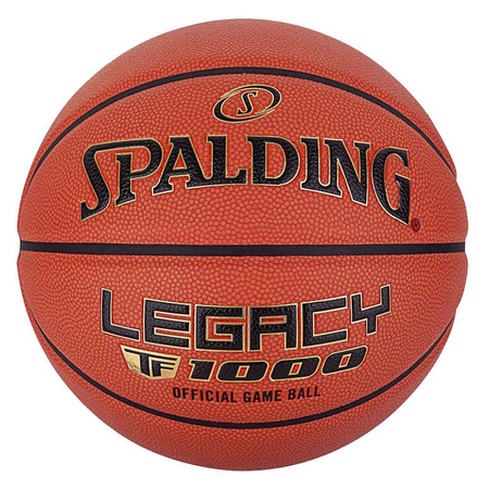 PIŁKA DO KOSZYKÓWKI SPALDING TF-1000 LEGACY LOGO FIBA SPALDING -POMARAŃCZOWY