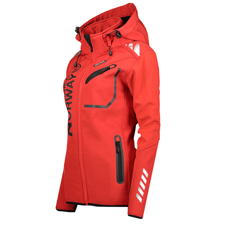Kurtka outdoorowa damska Geographical Norway Reine DB LADY 068 czerwona (WY2679F/GN/Red / Black)