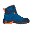 Wodoodporne buty turystyczne dziecięce dla chłopca/dziewczynki Trollkids Kids Trollsteinen Hiker Mid XT atlantic blue/dark navy/glow orange (658-197)