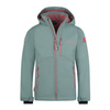 Kurtka softshell dziecięca dla dziewczynki Trollkids Girls Balestrand Jacket glacier green/orchid (617-325)