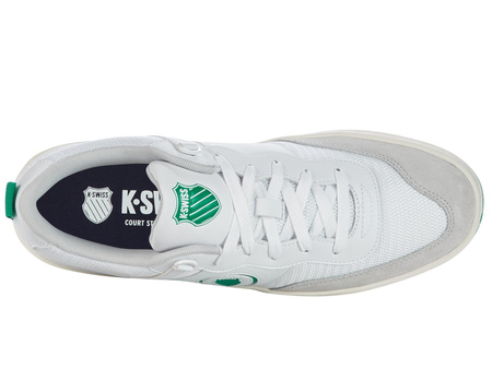 Buty męskie K-Swiss K-VARSITY sportowe eko-skóra przewiewne białe (09075-970-M)