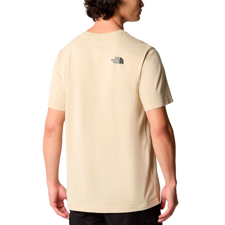 Koszulka męskie The North Face M S/S SIMPLE DOME TEE Beżowy (NF0A87NG3X4)