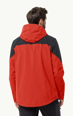 Kurtka męska Jack Wolfskin Weiltal 2l Jkt M Strong Red przeciwdeszczowa wiatroszczelna czerwona (1115891_2193)