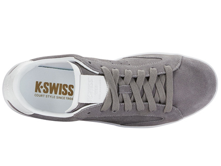 Sneakersy męskie K-Swiss LOZAN Klub SDE skórzane trampki szare (07262-011-M)