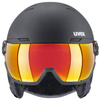 Kask narciarski damski/męski Uvex Wanted Visor snowboardowy all-mountain czarny (56/6/262/10)