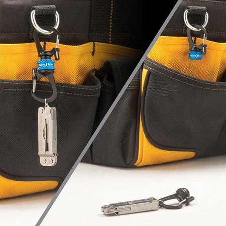 Nite Ize - Karabinek SlideLock® 360° Magnetic Locking Dual Carabiner - Niebieski (MSBL-03-R7)