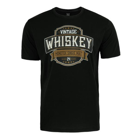 T-shirt męski Monotox WHISKEY BLACK Czarny (MX21017)