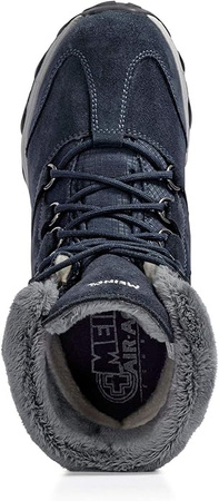 Wyprzedaż - Buty zimowe trekkingowe damskie Meindl Civetta Lady GTX skóra welurowa Gore-Tex granatowe (7664/68)