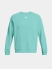 Bluza sportowa męska UNDER ARMOUR FLEECE CREW turkusowa (1379755-482 )