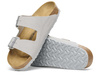 Klapki damskie BIRKENSTOCK ARIZONA BF STONE COIN z metalową klamrą szare (1027696)